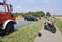 Schwerer Krad Pkw Unfall Koeln Porz Libur Liburer Landstr (Krad Fahrer nach Tagen verstorben) P024